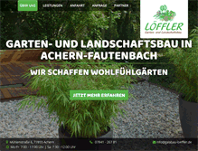 Tablet Screenshot of galabau-loeffler.de